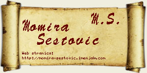 Momira Šestović vizit kartica